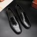 Slip-On-Loafer mit Lederlaufsohle für Herren, lässige Lederschuhe für Herren im britischen Stil, Retro-Washed-Bean-Schuhe_voghion.com