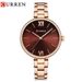 Women's Elegant Roman Numeral Quartz Watch With 30M Water Resistance, Alloy Band & Case, Minimalist Round Dial Roman Letter Simple Watch_voghion.com
