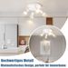 Glitzerlife LED Deckenstrahler Weiß Deckenspots - 4 Flammig Schwenkbar GU10 Metall Deckenlampe Moderne Wohnzimmerlampe Für Schlafzimmer Küche Gang Esszimmer_voghion.com