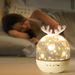 Deer Starry Sky Projector Night Light Remote Control Rechargeable Rotate LED Atmosphere Lamp_voghion.com