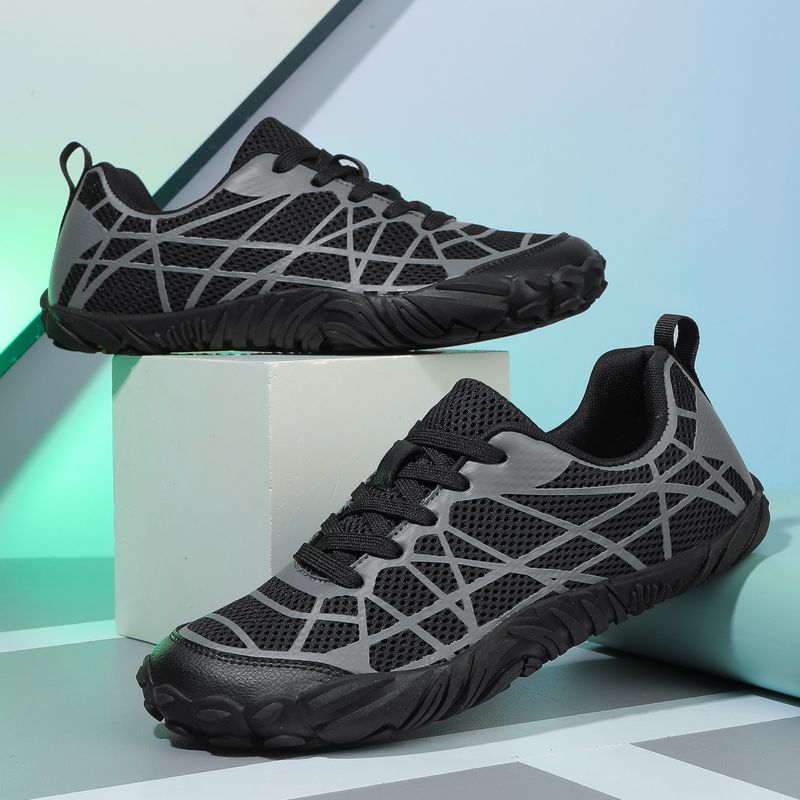Ademende wandelschoenen voor heren met antislip rubberen zool voor wandelen, kamperen, fietsen, buitensporten, lichtgewicht en comfortabele sneakers_voghion.com