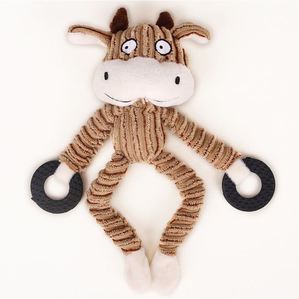 Pet Plush Relief, Bite Resistance, Grinding Teeth, Making Sounds, Dog Toys, Teeth Cleaning, Odor Absorption, Monkey And_voghion.com
