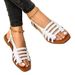 Neue flache Sandalen Frühlings- und Sommermode gewebte Strandschuhe_voghion.com
