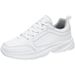 Euro Step 2025 New Versatile White Large Size Running Men's Odor-Resistant Leather Casual Sports Travel Trendy Shoes_voghion.com