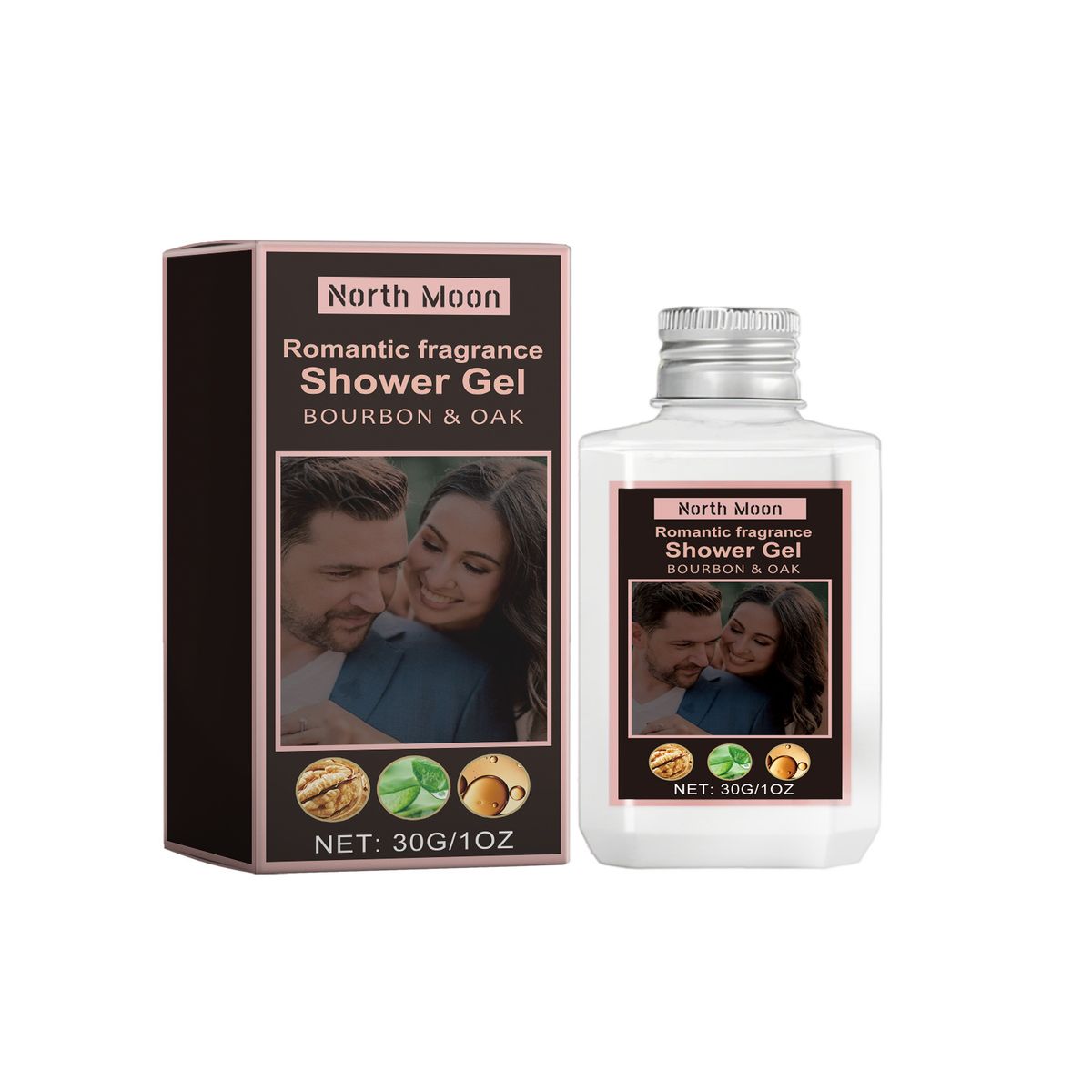 Gel de ducha limpiador con aroma cálido, romántico y aromático, para el cuidado de la piel, fresco e hidratante._voghion.com