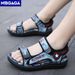 Estate spiaggia bambini, scarpe alla moda per ragazzi 5-16 anni, no ALD, outdoor, ombre astronomiche, sandali in cuoio_voghion.com