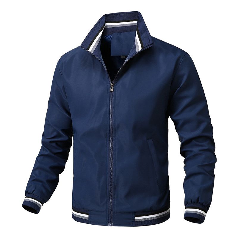 Giubbotto bomber antivento slim-fit da uomo - Cappotto tecnico con collo alto e tecnologia traspirante_voghion.com