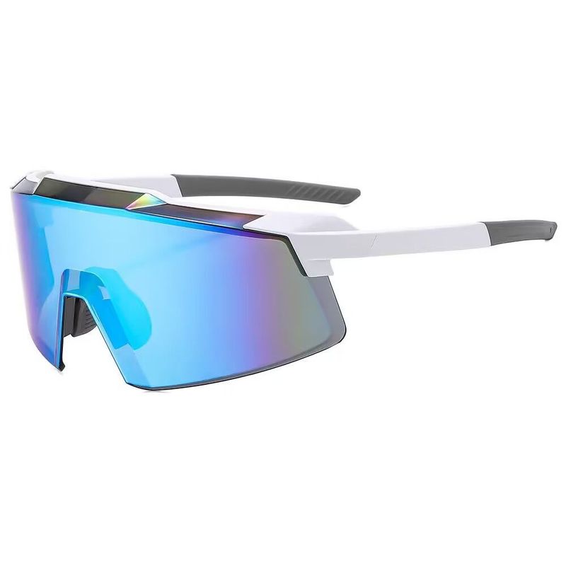 Cyberpunk One-piece Large Frame Colorful Cycling Hiking Women Y2K Outdoor Sports Stylish Sunglasses For Men_voghion.com