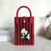 Versione coreana Ins New Niche Panda Borsa per cellulare lavorata a maglia Personalità Casual Texture Tendenza femminile_voghion.com