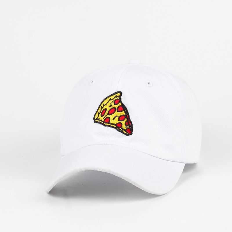 New Pizza Embroidery Baseball Cap Trucker For Women Men Unisex Adjustable Size Dad Hat_voghion.com