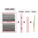 Beauty & Health Lash Extension30D40D Large Capacity Eyelash Book Black Stem False Eyelashes Flat Eyelashes_voghion.com