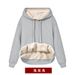 Solid Color Lamb Wool Fleece Lined Thickened 2024 New Winter Coat Hooded Sweatshirt Warm Top Wine Red 12_voghion.com