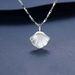 Collana da donna 999 One Beizi, ciondolo a forma di conchiglia in argento puro, regalo per la fidanzata per San Valentino o compleanno_voghion.com