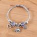 Stile moda famiglia colorato perline corona amore chiave elefante fortunato coppia studente braccialetto versatile_voghion.com