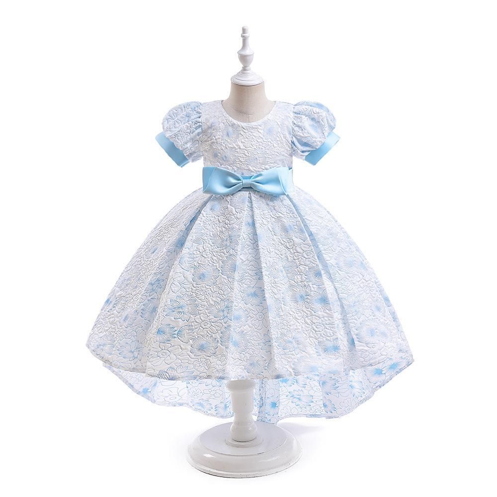 gonna da smoking stampata in tessuto a bolle per bambini, gonna da coda per festa di compleanno per bambini, abito da performance per pianoforte_voghion.com