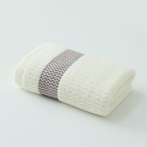 Toalha de rosto macia e absorvente de água, grossa e sem fiapos, com padrão de algodão puro_voghion.com