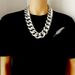 Hip Hop Exaggerated Large Chain Plastic Simulation Gold Necklace Personalized Performance Props,Street Art,Rapper,Cool And Personalized,No Fade_voghion.com