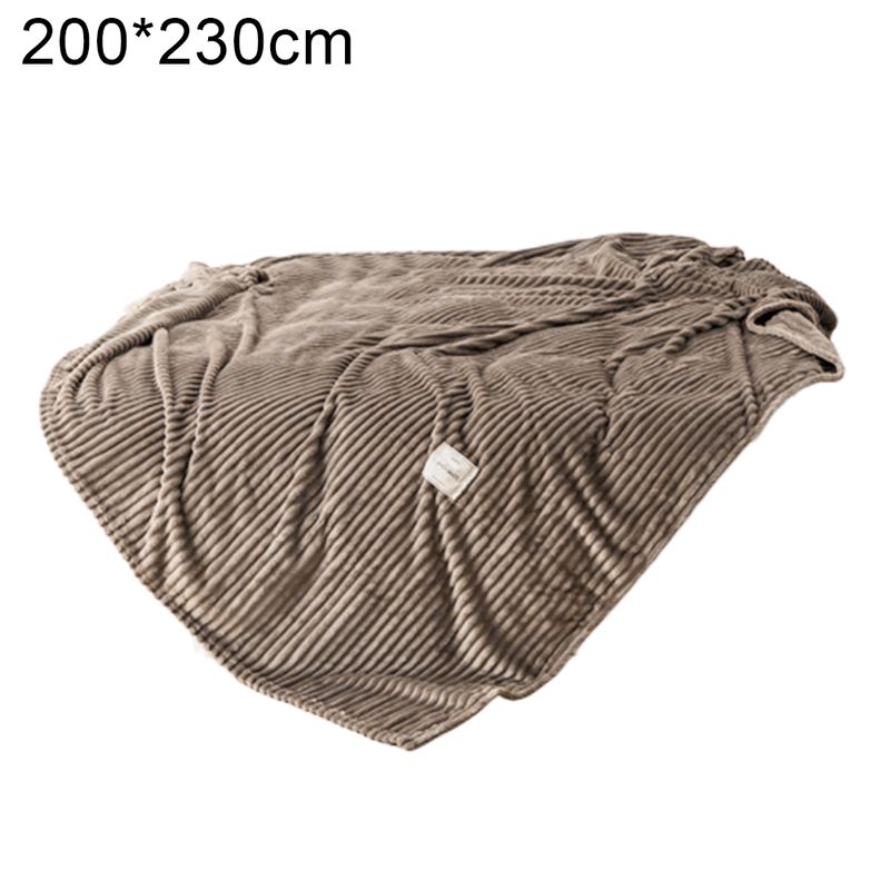Sijiali Winter Solid Color Thick Warm Sofa Couch Bed Soft Throw Blanket Bedroom Bedding_voghion.com
