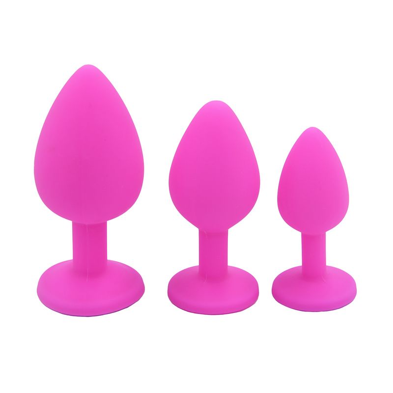ORISSI Grande, Medio e Piccolo Silicone Colorato Anale Posteriore Stuff per Adulti, Alternativa di Vendita Calda_voghion.com