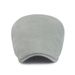 Solid color women's spring/summer minimalist duckbill cap with adjustable size, fashionable canvas, breathable men's_voghion.com