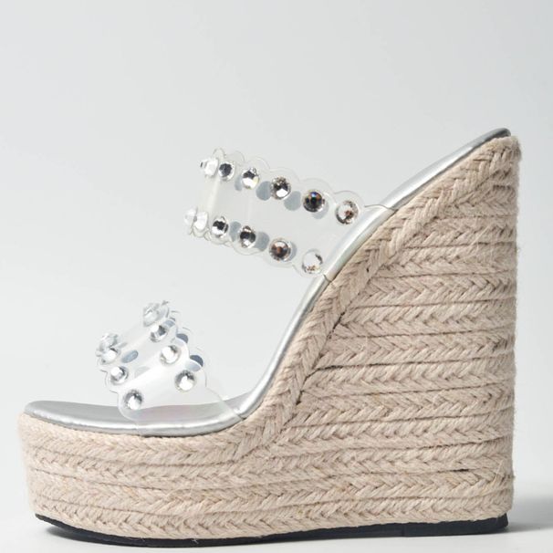 Sandali con tacco alto da donna, eleganti sandali con tacco alto in PVC, trasparenti, comodi, leggeri, con suola antiscivolo, alla moda._voghion.com