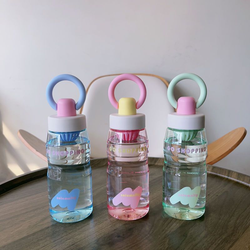 Creative Water Bottle Women With Tea Infuser, Korean Style, Cute And Simple, Ins Style Plastic Men, Heat-resistant,_voghion.com