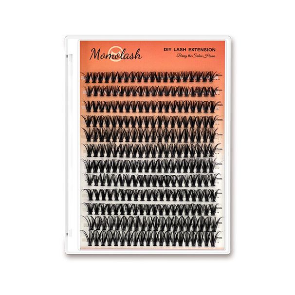 12er-Packung selbstanzubringende Cluster-Wimpern – 30D/40D gemischtes Volumen (Segment-Stil, Hot-Melt-Technologie, hohe Kapazität, flauschiger und kräftiger Look)_voghion.com