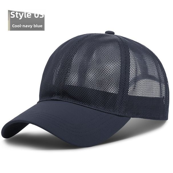 Chapéus de beisebol de verão para homens e mulheres, modernos e simples, respiráveis e frescos, com proteção solar em tela._voghion.com