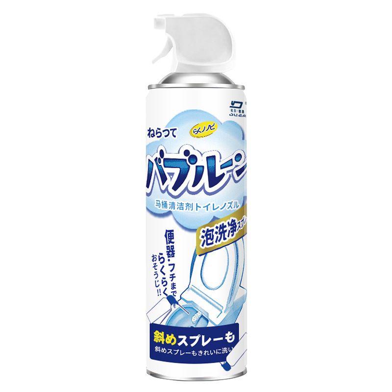Limpiador de inodoro en espuma con aroma a limón, 500 ml. Limpia y refresca profundamente. Fórmula en aerosol fácil de usar para eliminar manchas y controlar olores._voghion.com
