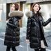 "Women's Waterproof Duck Down Jacket – Winter Hooded Puffer Coat (S-3XL, Black/Silver-Gray/Golden)"_voghion.com