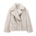 Cappotto in pelliccia sintetica di lusso per donna - Giacca invernale calda e alla moda oversize con collo a scialle, capospalla in peluche morbido ed ecologico_voghion.com