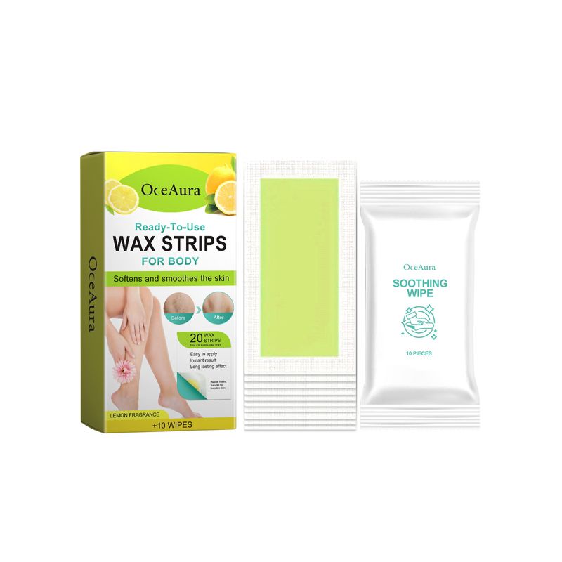 Carta cerata per la depilazione al limone, corpo, gambe, ascelle, tutto il corpo, carta cerata per la depilazione delicata e pulita_voghion.com