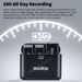 Sistema di microfono wireless Godox WEC 2.4GHz Trasmettitore Ricevitore Microfono per riduzione del rumore in diretta per fotocamera DSLR_voghion.com