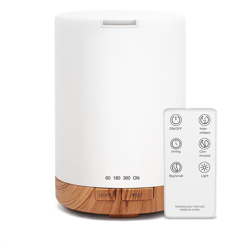 Diffusore di aromi, diffusore di oli essenziali, umidificatore per ambienti, 300 ml, macchina per aromaterapia a ultrasuoni con luce colorata_voghion.com