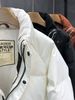 Beliebte weiße Daunenjacke für Herren, trendige Marke, trendiger Wintermantel, Winter 2024, neues Thermooberteil mit Stehkragen für Herren_voghion.com
