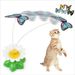 Guangying Electric Toys Flutter Portable Plastic Various Colors Butterfly Pet Toys For Cat_voghion.com
