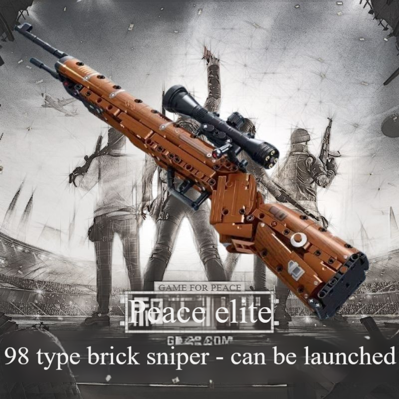 Kompatibel mit LEGO Gun, PUBG kann Schusswaffen aus Battlefield-Bausteinen abfeuern und stimulieren, 98K_voghion.com