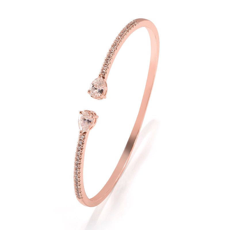 Gioielli da donna di lusso con bracciale aperto multizircone, accessori per abiti da sera esagerati e temperamento_voghion.com