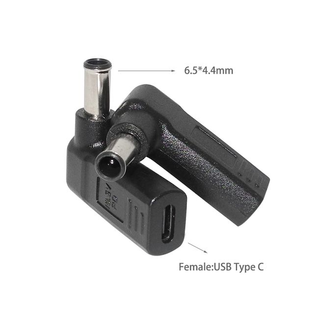 Laptop Power Adapter Connector DC Plug USB Type C Female To Universal Male Jack Converter For HP Dell Asus Acer Lenovo_voghion.com