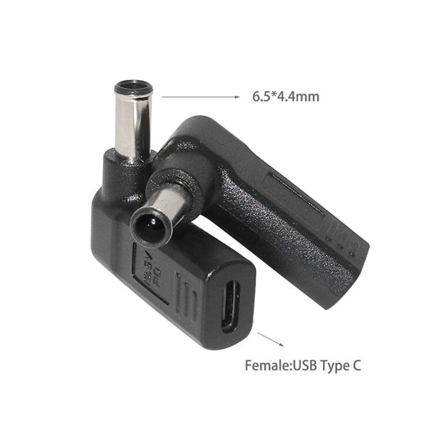 Laptop Power Adapter Connector DC Plug USB Type C Female To Universal Male Jack Converter For HP Dell Asus Acer Lenovo_voghion.com