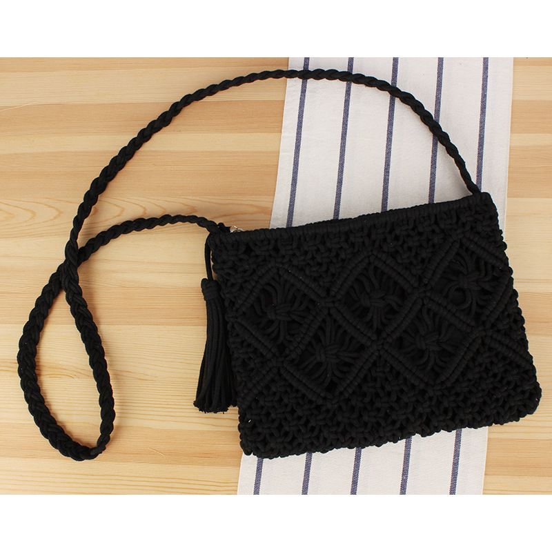 Borse da donna, nuove, semplici, con nappe, in corda di cotone, intrecciate, retrò, a mano, intrecciate, per vacanze estive, viaggi, borsa a tracolla, da spiaggia_voghion.com