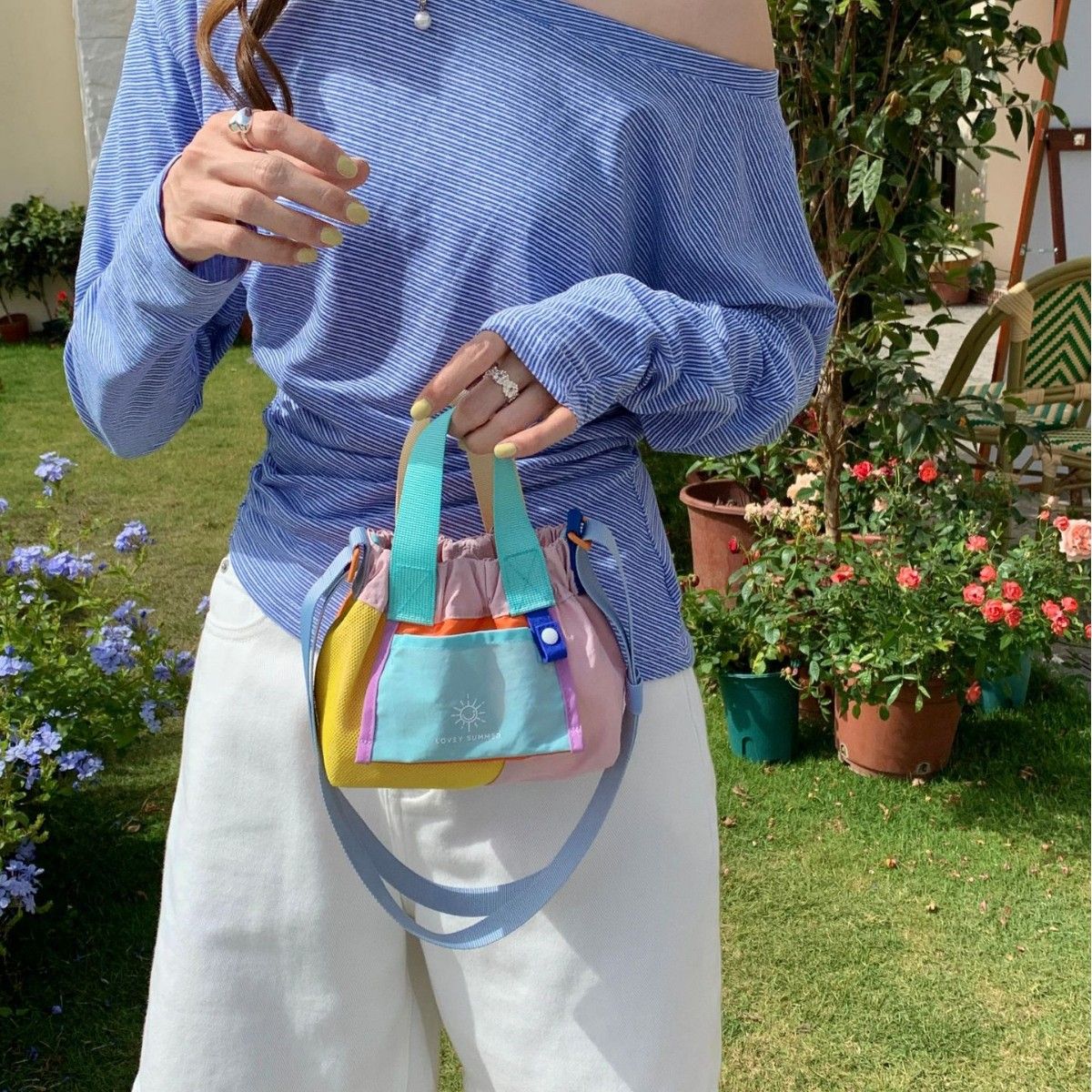 Yuxia | 2025 New Dopamine Color Series Contrast Design Dumpling Single Shoulder Crossbody Handheld Cute Small Bag_voghion.com