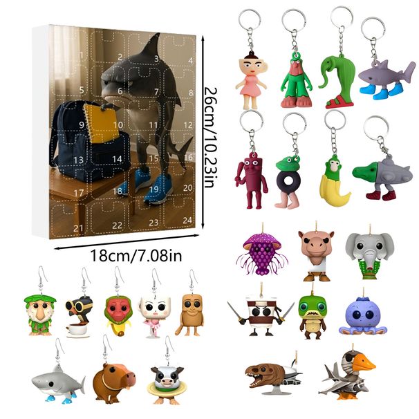 Tung Tung Tung Sahur Shanhaijing Blind Box Flache Anhänger Ohrring Zubehör Schlüsselanhänger Anhänger_voghion.com