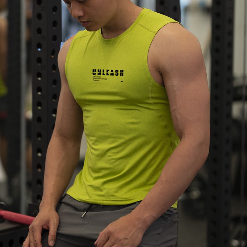 Herrenbekleidung Fitness Basketball Weste Marathon Schnelltrocknende hochelastische Weste Fitness Running Sleeveless Sommer_voghion.com