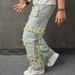 Herrenbekleidung 2024 Neue Retro-Jeans mit weitem Bein Trend Slacks High Street Hose mit weitem Bein_voghion.com