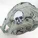 Grey Skull Head Pirate Headband Spring/Summer/Autumn Cloth Hat, Adult Style Riding Strap Tail_voghion.com