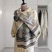 Luxuriöser Schal aus Kunstkaschmir für Damen, warmer, doppelseitig bedruckter Winterschal im Querformat, elegante Stola zum Übereinanderlegen und für Oberbekleidung_voghion.com