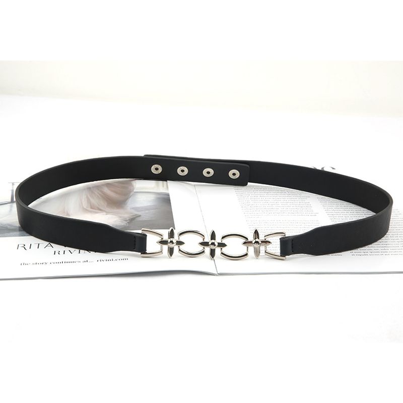 French Waistband, Women's Korean Version, Fashionable Decorative Belt With Dress, Long Shirt, Suit, Black Slim Waist_voghion.com