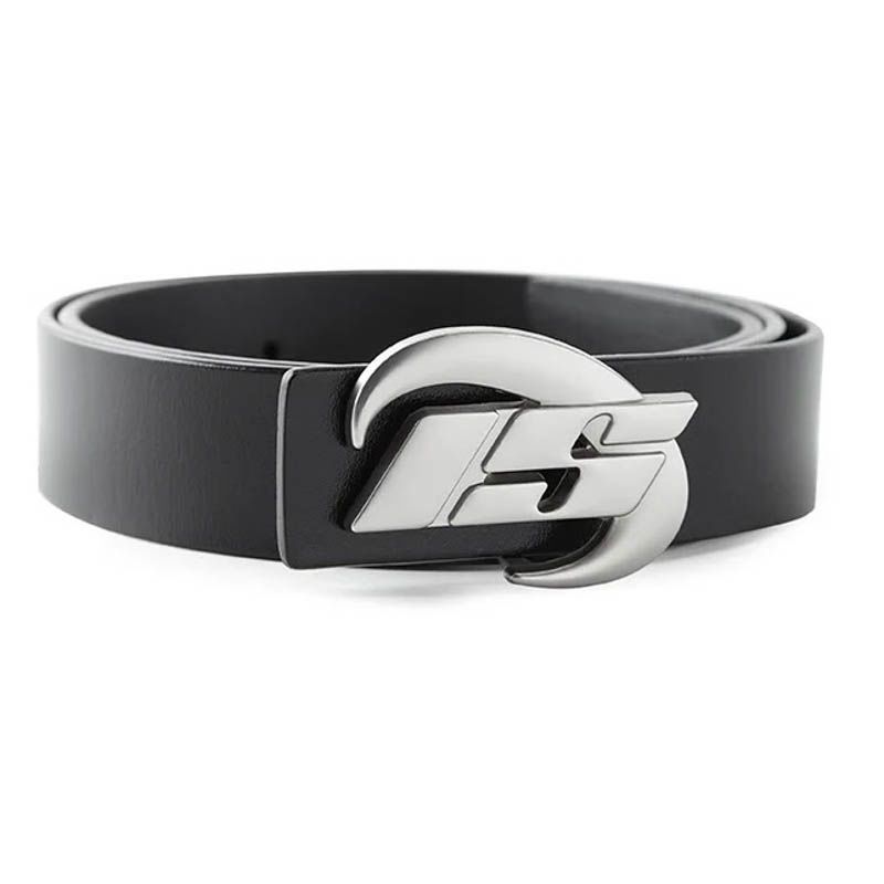 Instagrami kuu sulamist pandlaga niši disainiga vöö, kõrge vöökohaga mitmekülgsed teksad, mustad meeste ja naiste vöötrendid_voghion.com