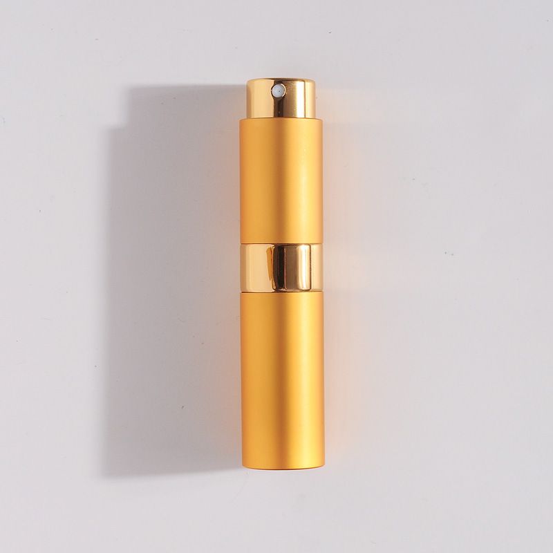 Spot 8ml Rotating Perfume Bottle Perfume Sub Bottle Glass Liner Cosmetic Spray Bottle Press Perfume Empty Bottle_voghion.com